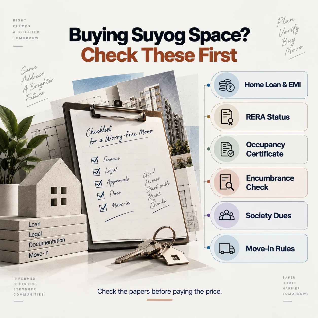 Loan, Legal & Moving Checklist for Suyog Space Wakad Buyers 