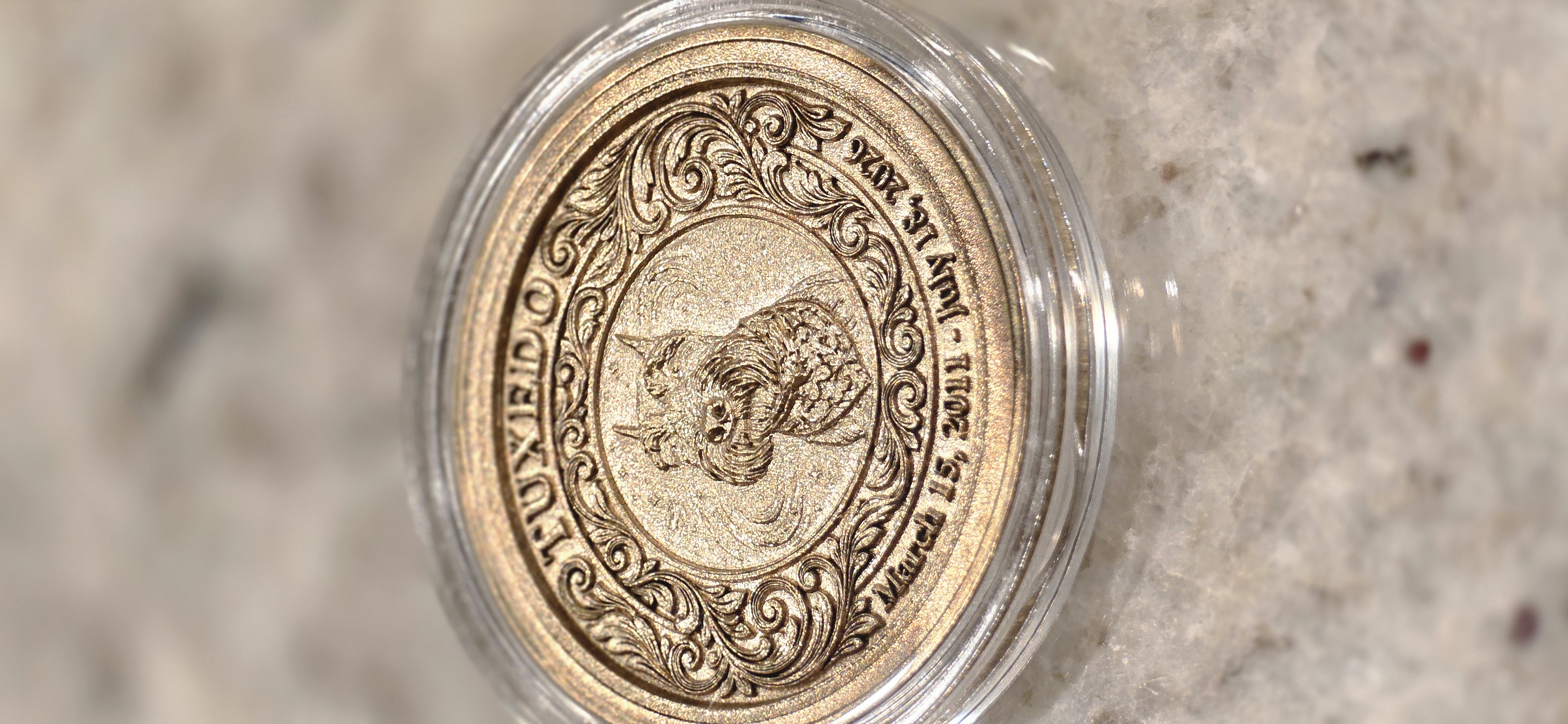 Memorial Coin , Depth map created in Coin Designer 3d workflow