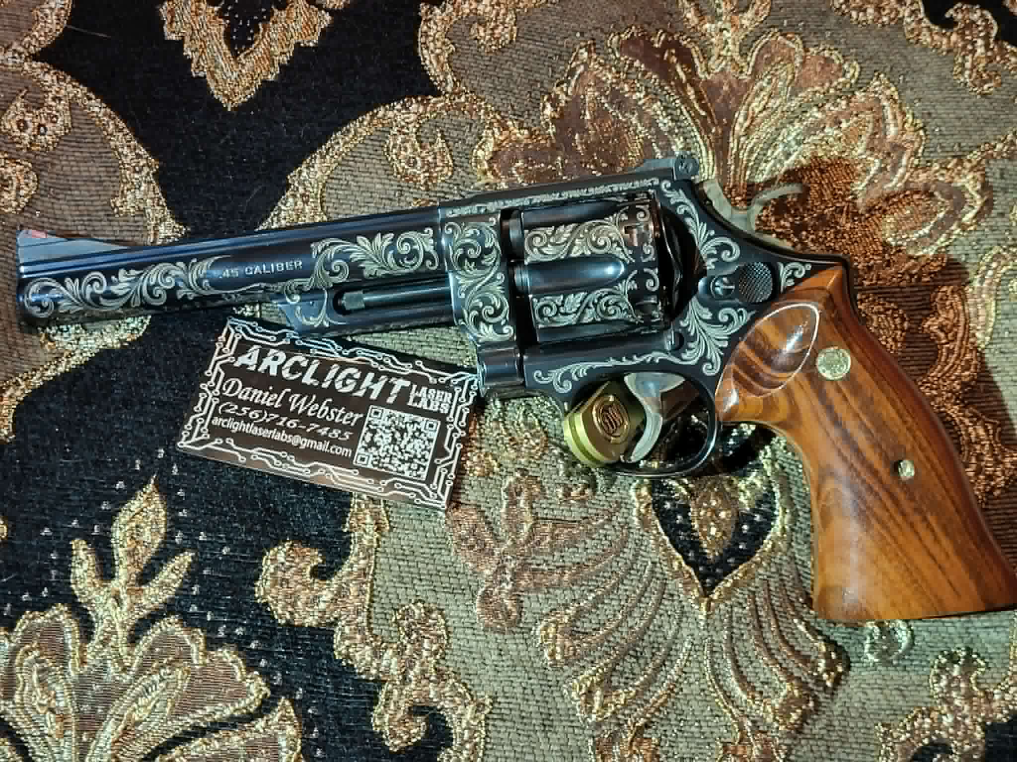 D.W. from Arclight Laser Labs Fully Revolver Engraving 2026