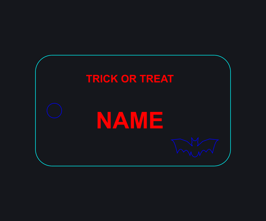 Trick-or-Treat Bag Tag Template preview