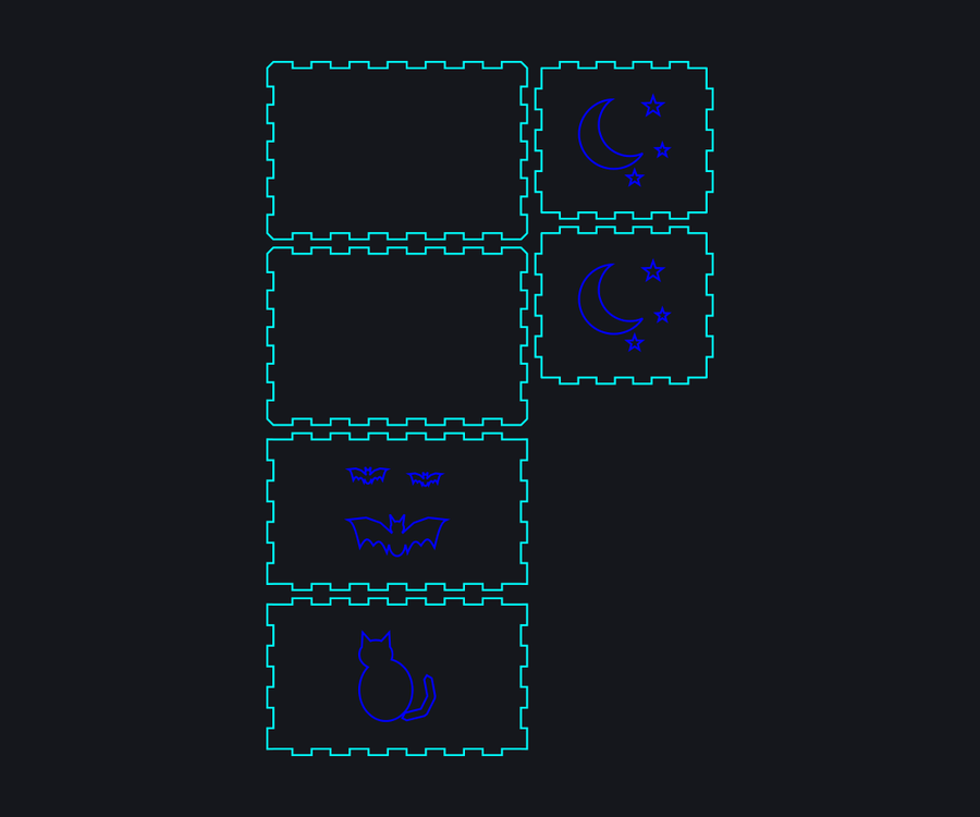 Bats and Black Cat Gift Box preview