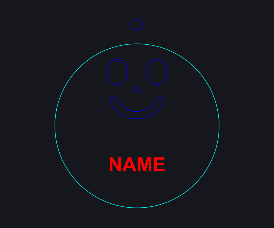 Pumpkin Name Ornament Template preview