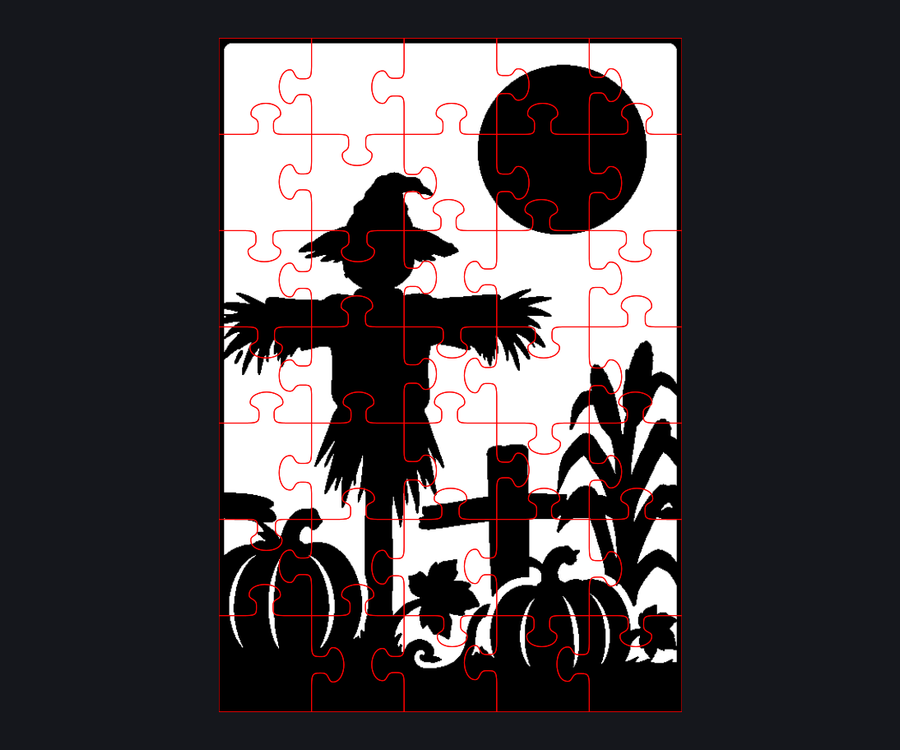 Scarecrow Pumpkin Patch Jigsaw Puzzle preview