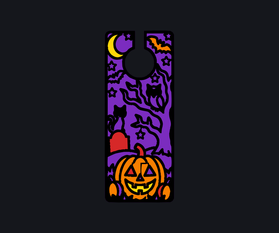 Halloween Door Hanger (Layered, 5 Sheets) preview