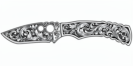 intricate western bright cut engraving, ...