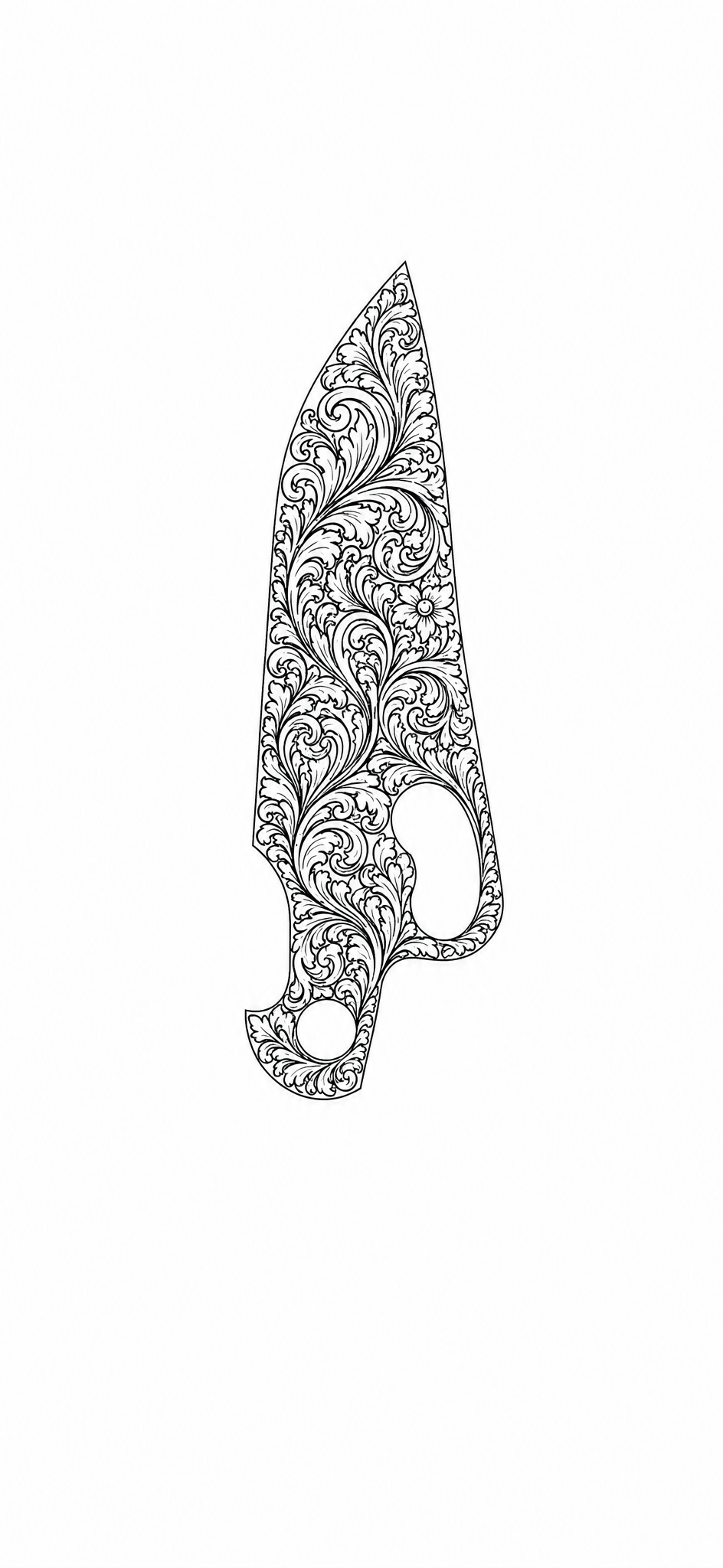 laser engravable ornamental scrollwork