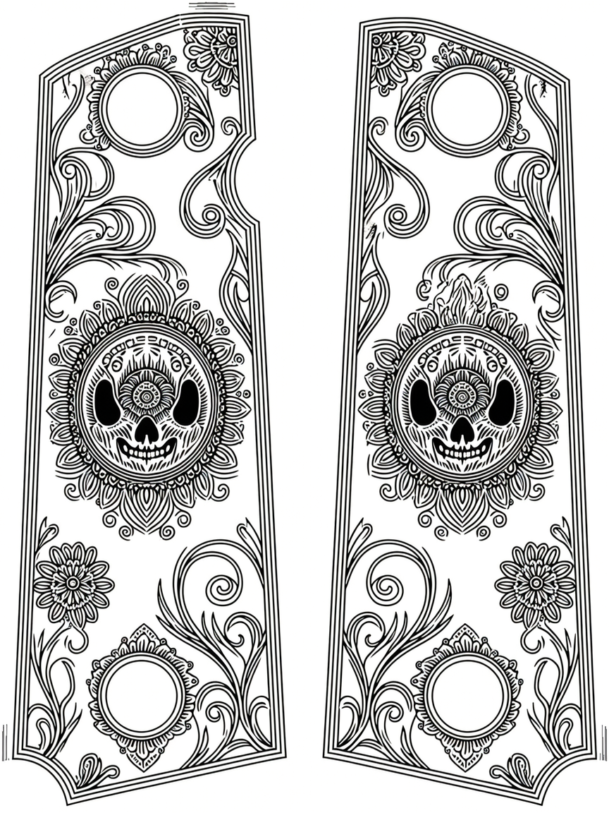 laser engravable ornamental scrollwork