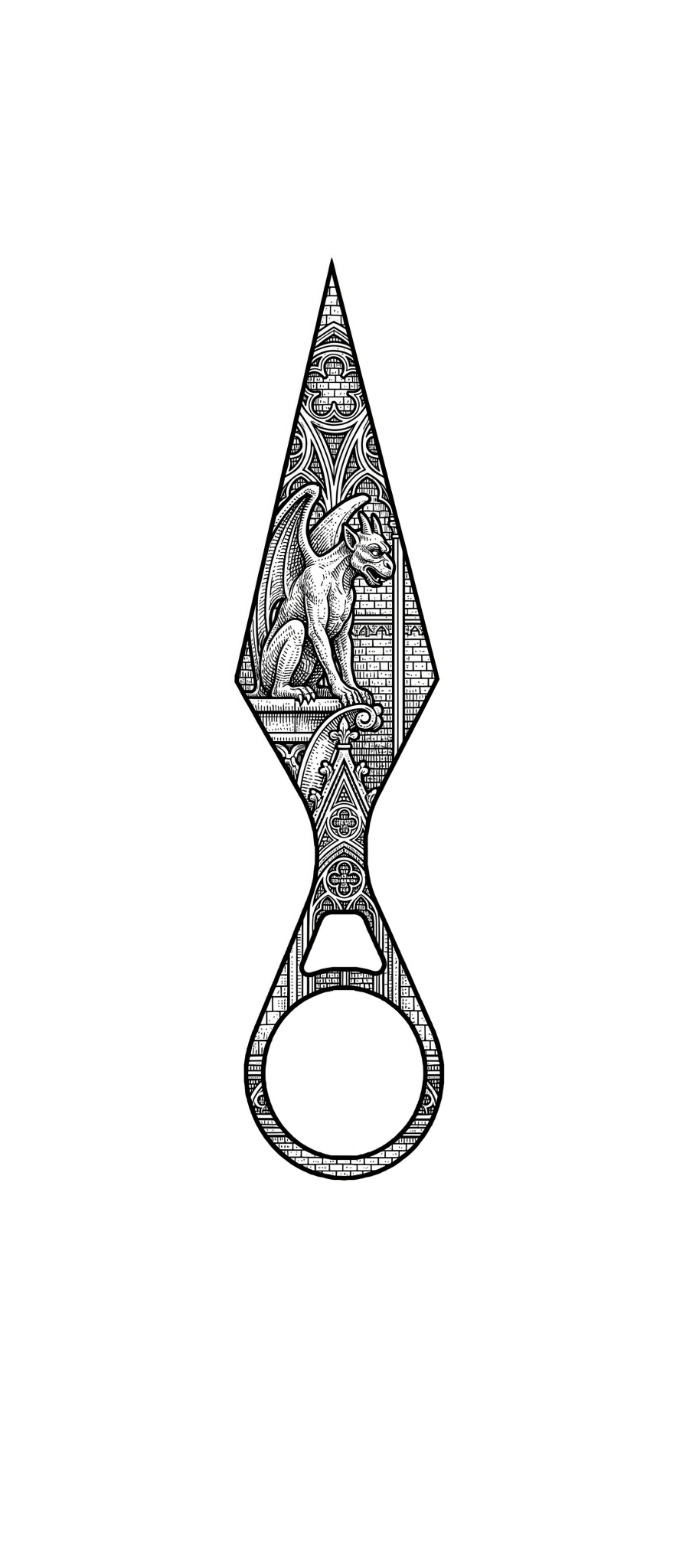 high-contrast engraving fill
