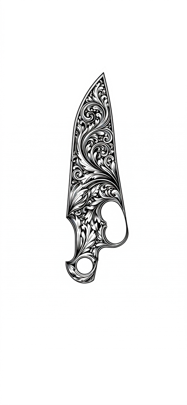 laser engravable ornamental scrollwork