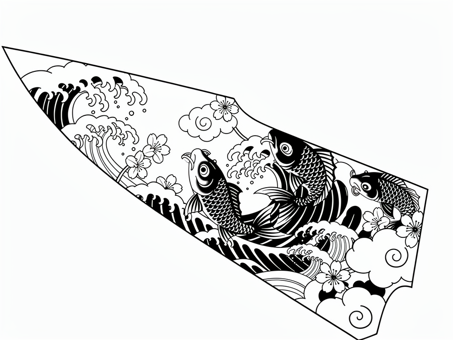 Traditional Japanese tattoo style with c...