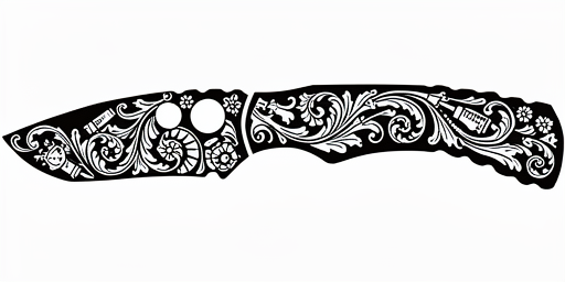 intricate western bright cut engraving, ...