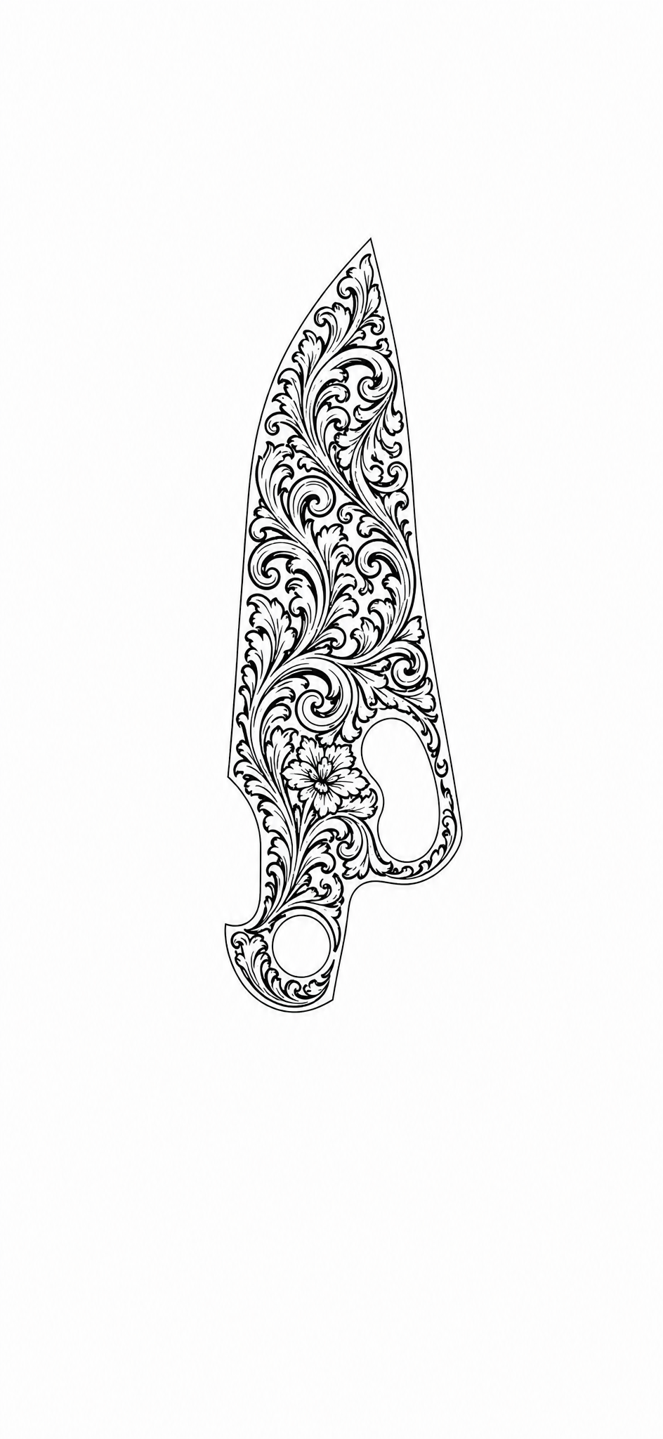 laser engravable ornamental scrollwork