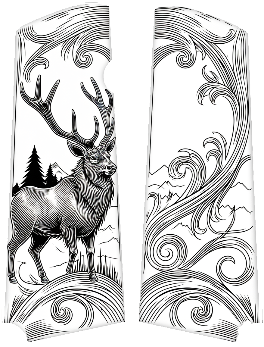 laser engravable ornamental scrollwork