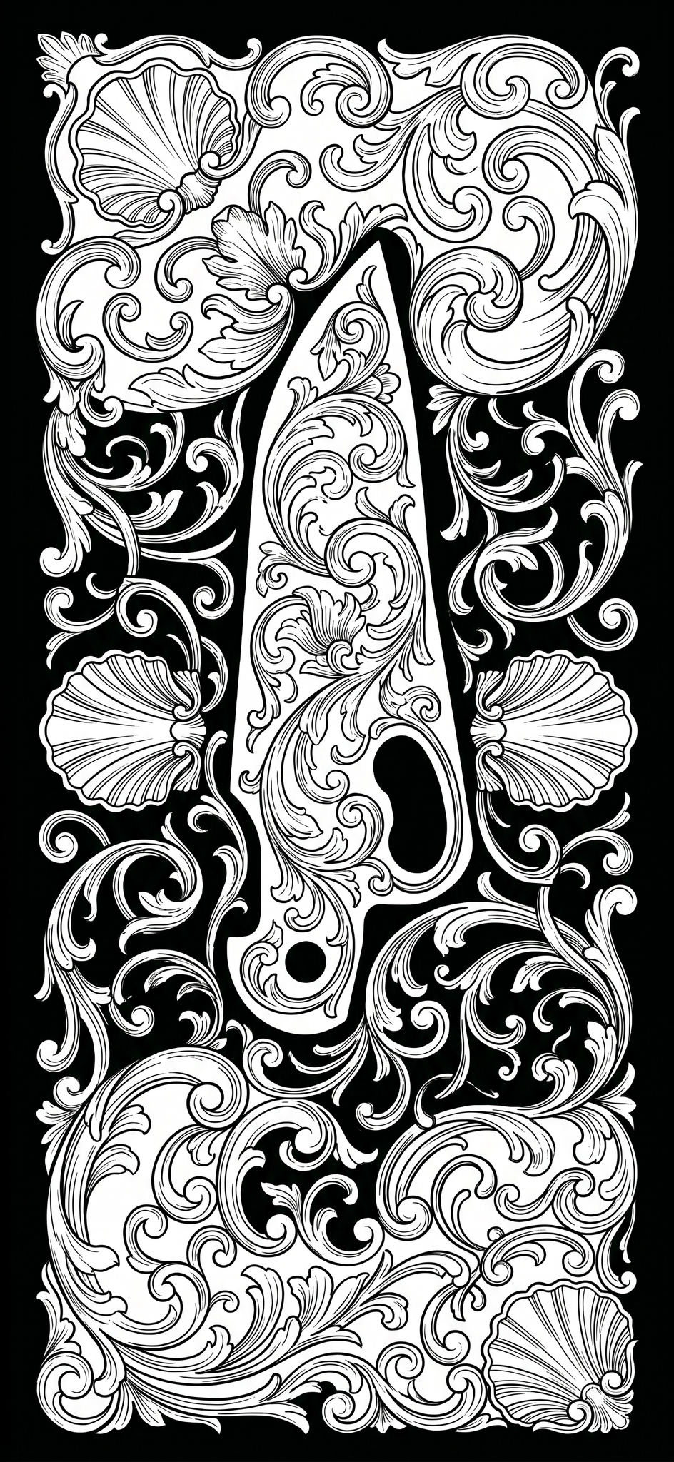 laser engravable ornamental scrollwork