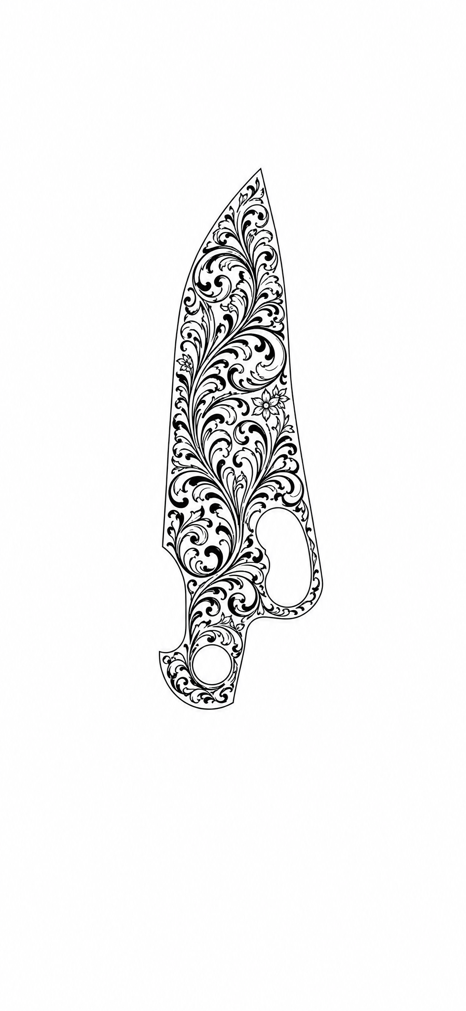 laser engravable ornamental scrollwork