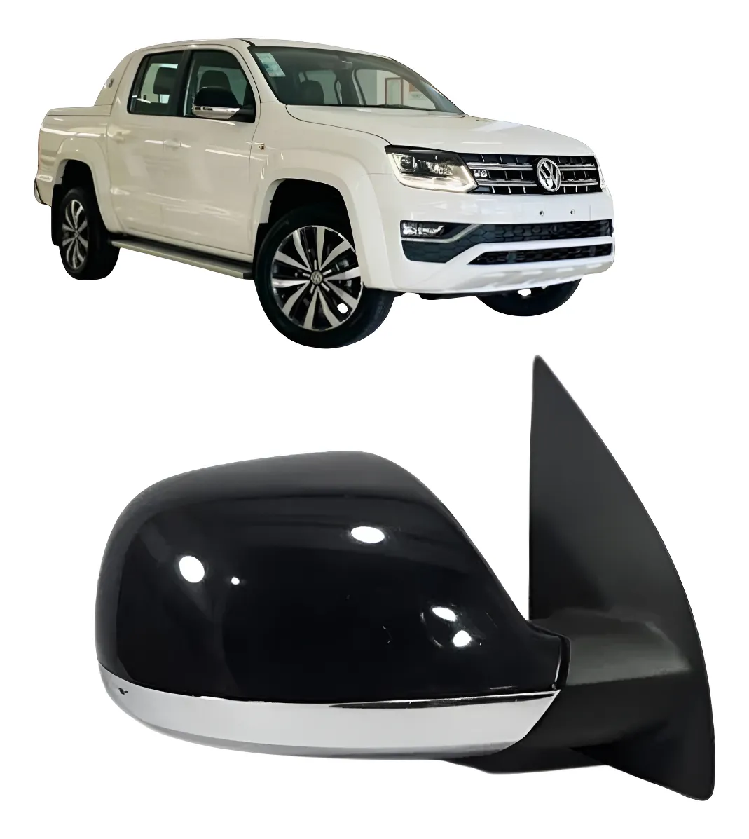 Retrovisor Amarok V6 Retrátil 2018 2019 2020 2021 202223 Ld (Usado)