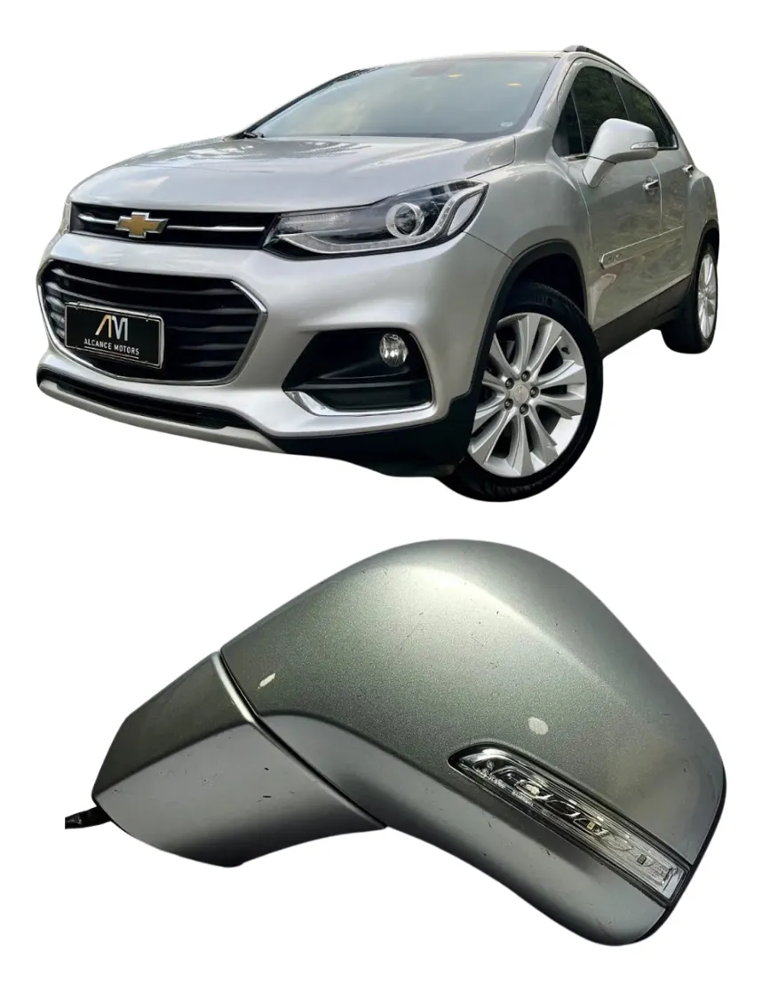 Retrovisor Tracker 2017 2018 2019 2020 Com Pisca Esquerdo (Usado)