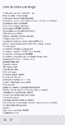 Útiles escolares variados