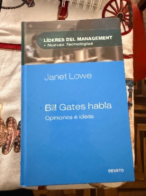 Libro bill gates habla - tapa dura
