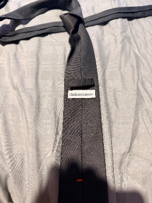Corbata negra Christian lacroix