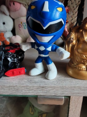 Power ranger azul y buzz de toy story con sonido