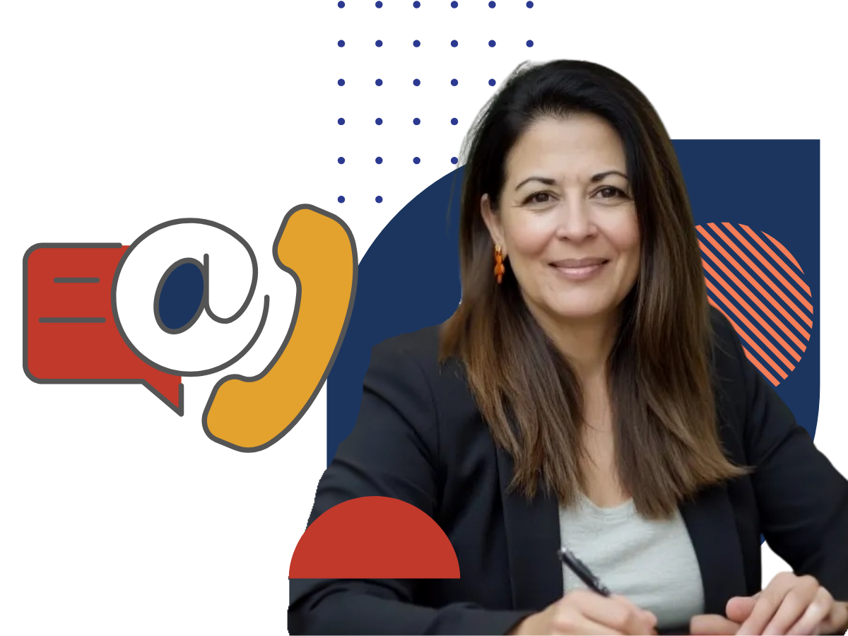 Dos personas conversando animadamente