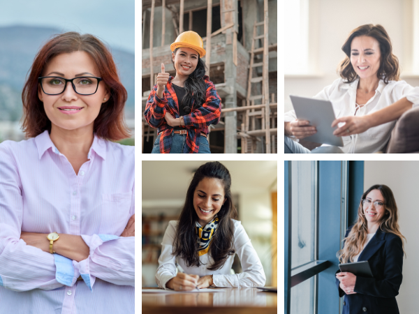 Mujer profesional reflexionando sobre su carrera