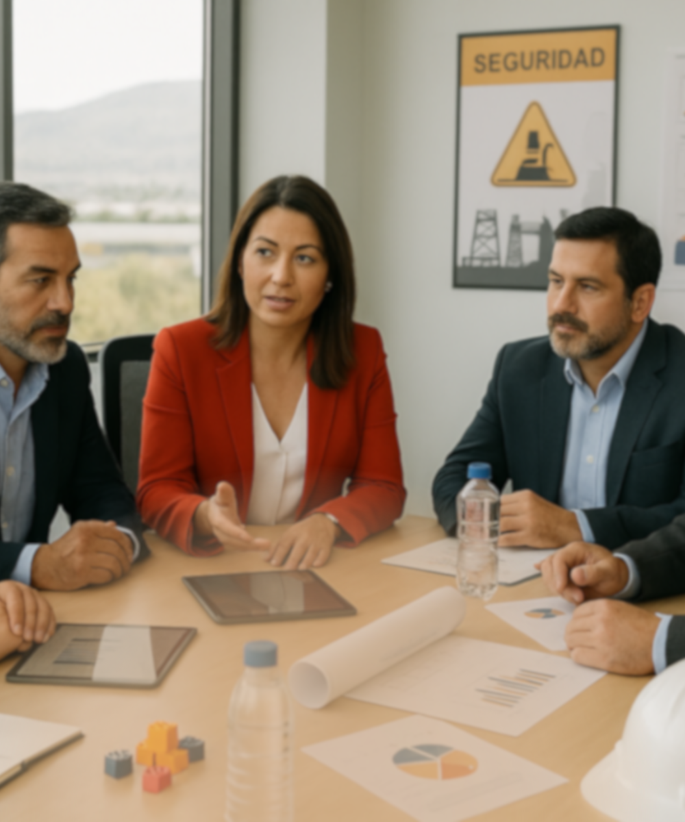 Equipo de negocios en una reunión