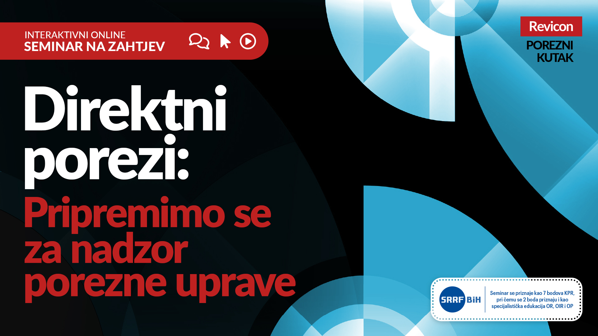 DIREKTNI POREZI: PRIPREMIMO SE ZA NADZOR POREZNE UPRAVE