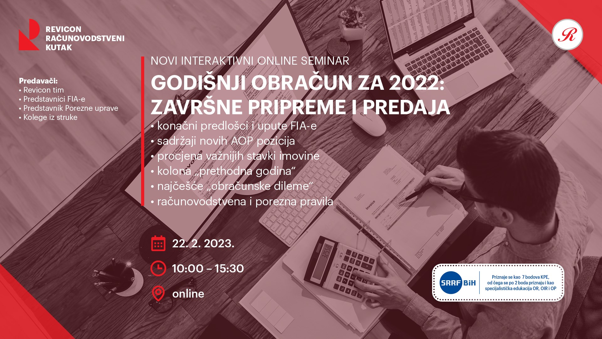 KPE: GODIŠNJI OBRAČUN ZA 2022:ZAVRŠNE PRIPREME I PREDAJA