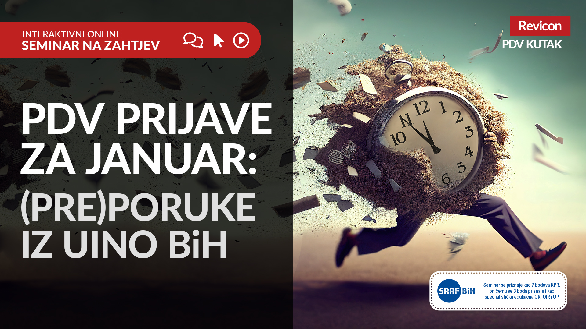 PDV PRIJAVE ZA JANUAR: (PRE)PORUKE IZ UINO ZA BiH 