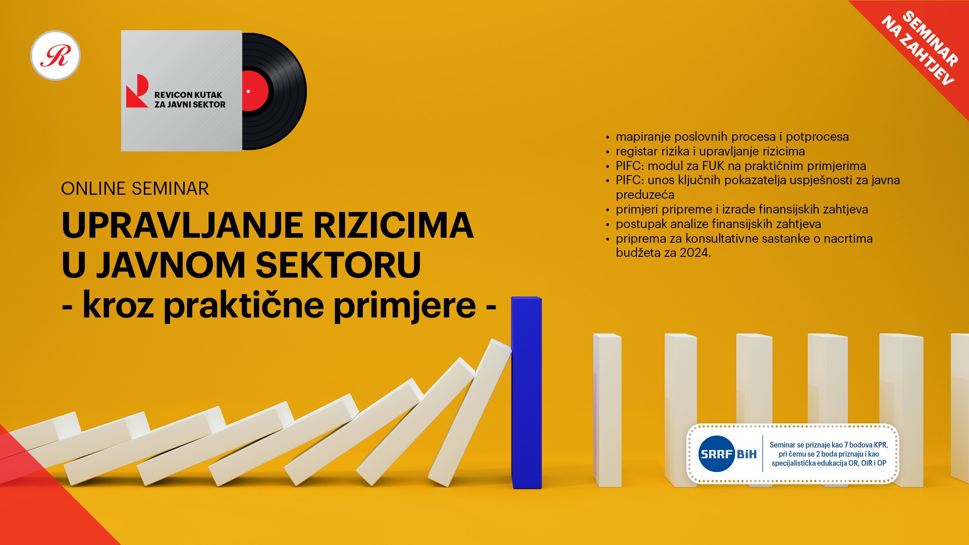 UPRAVLJANJE RIZICIMA U JAVNOM SEKTORU - kroz praktične primjere -