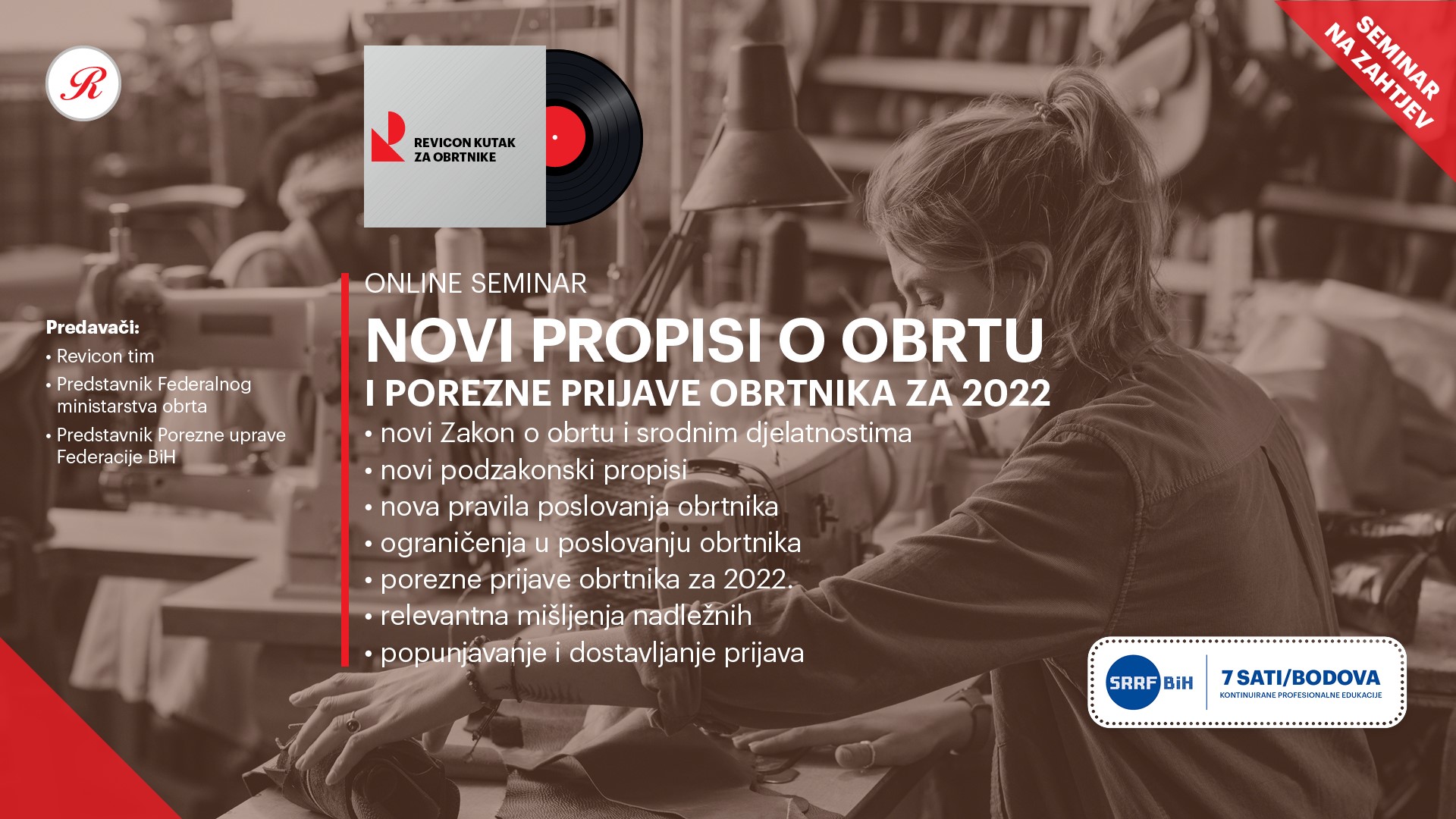 KPE: NOVI PROPISI O OBRTU I POREZNE PRIJAVE OBRTNIKA ZA 2022