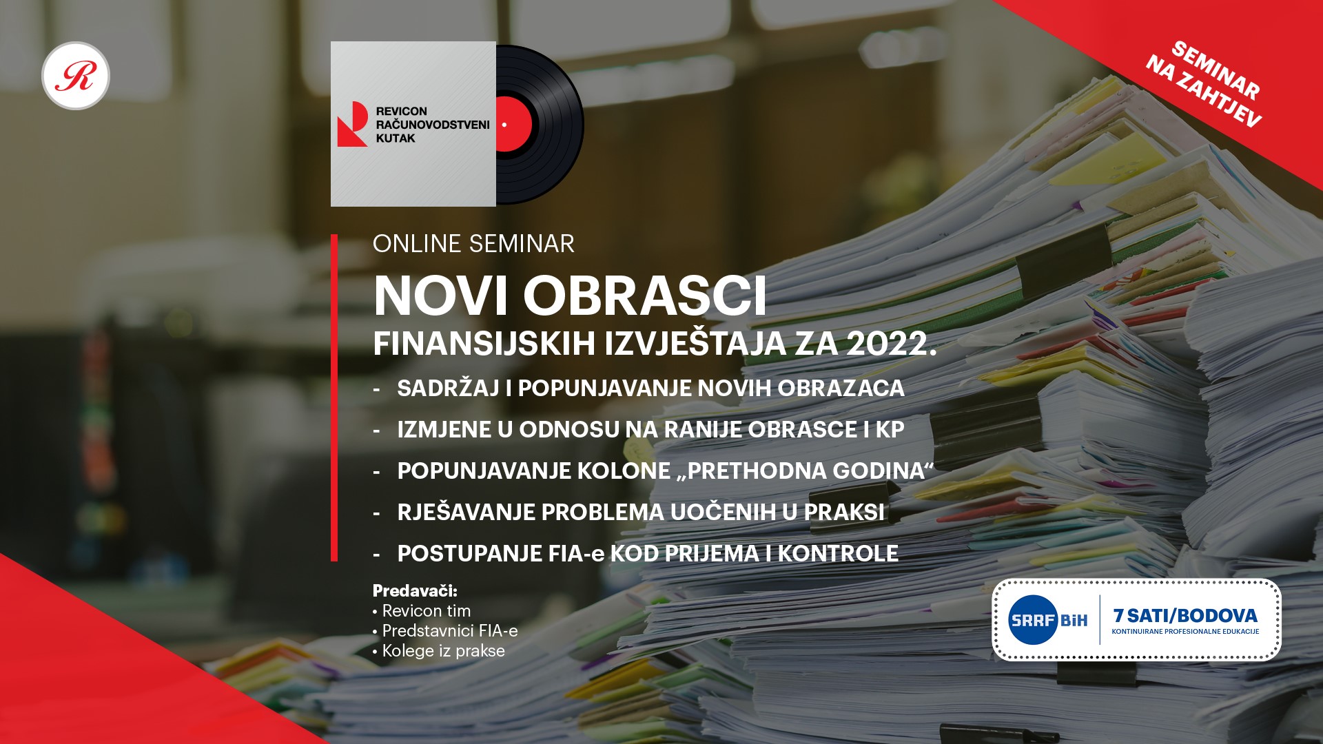 KPE: NOVI OBRASCI FINANSIJSKIH IZVJEŠTAJA ZA 2022.