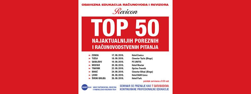TOP 50 NAJAKTUALNIJIH POREZNIH I RAČUNOVODSTVENIH PITANJA
