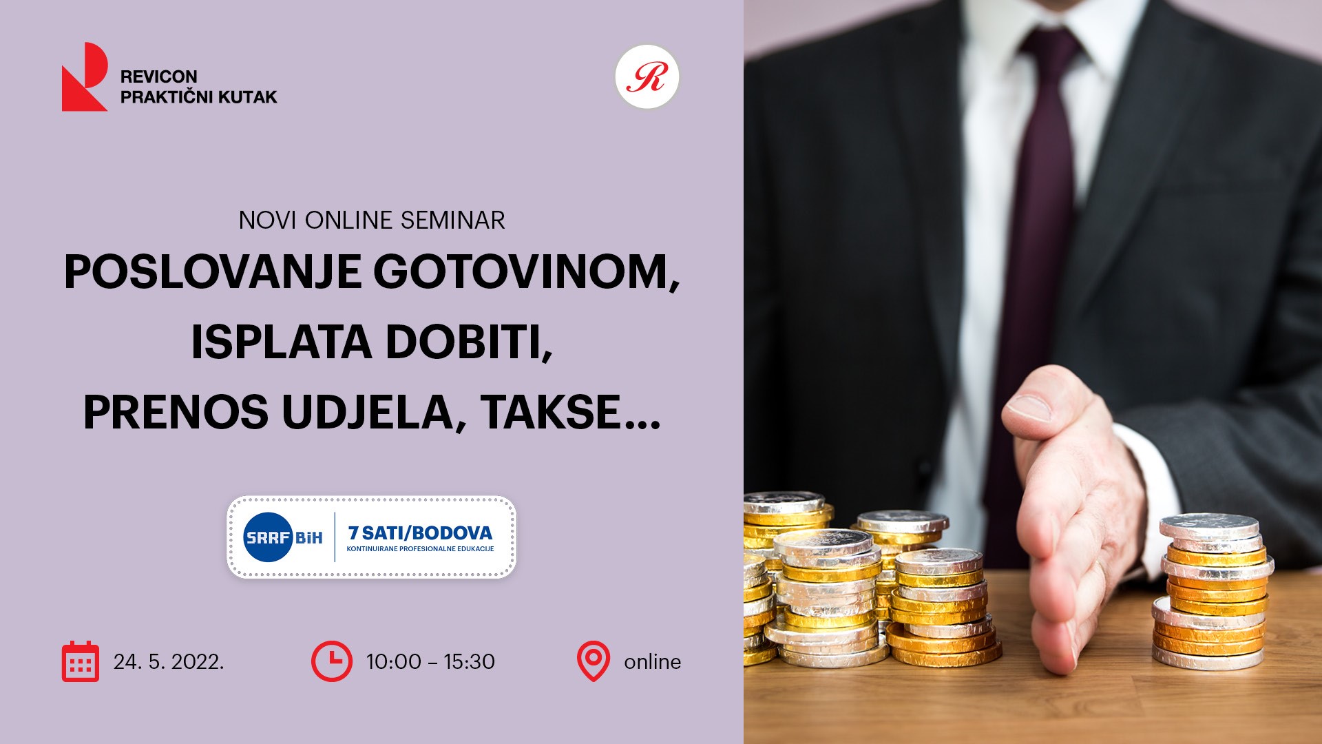 POSLOVANJE GOTOVINOM, ISPLATA DOBITI, PRENOS UDJELA, TAKSE...