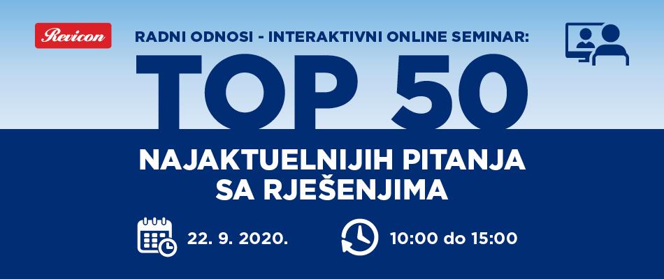 RADNI ODNOSI - TOP 50 NAJAKTUELNIJIH PITANJA SA RJEŠENJIMA