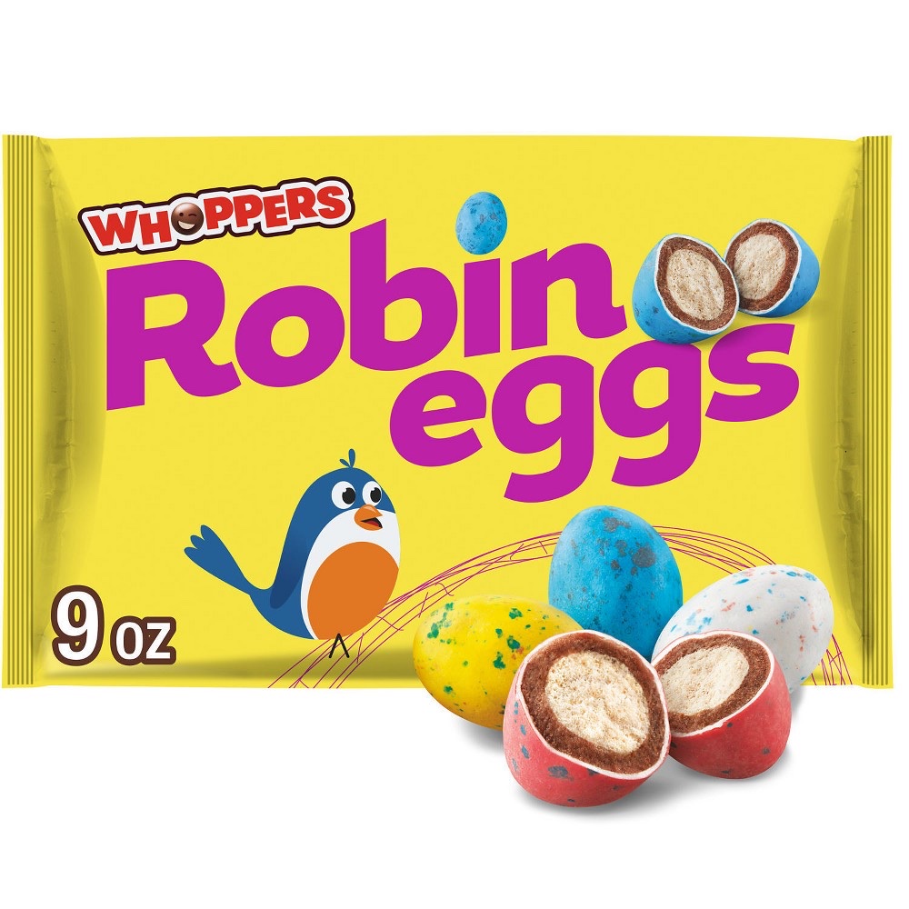 Whoppers Robin Eggs Malted Milk Balls Easter Candy 9oz product image
