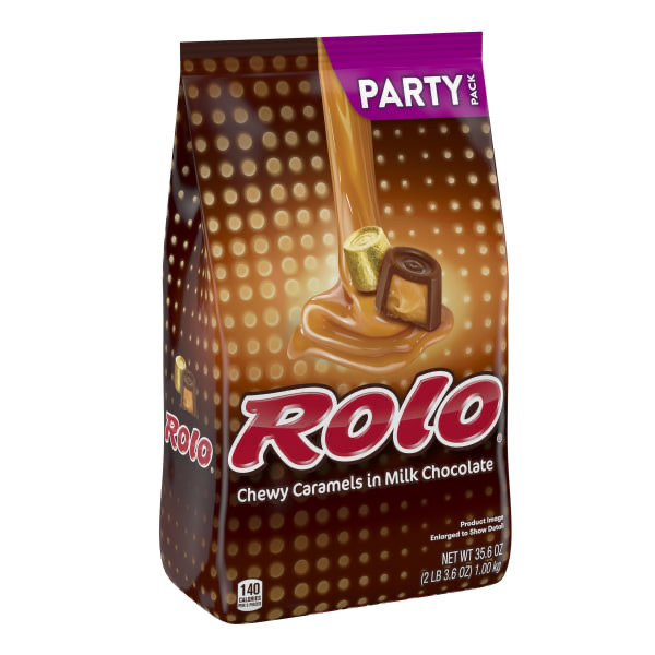 Rolo Creamy Caramels in Rich Chocolate Candy Party Pack 35.6 oz product image