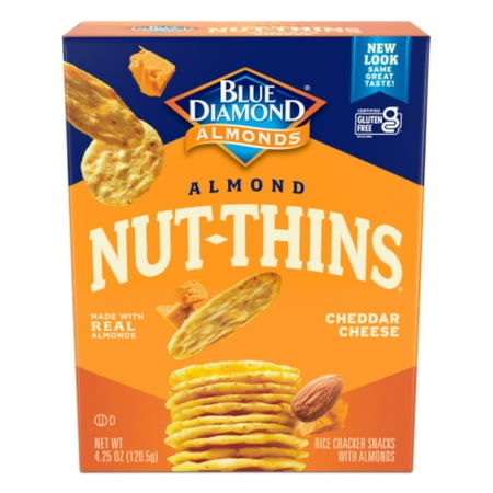 Nut Thins Cheddar Cheese Nut & Rice Cracker Snacks product image