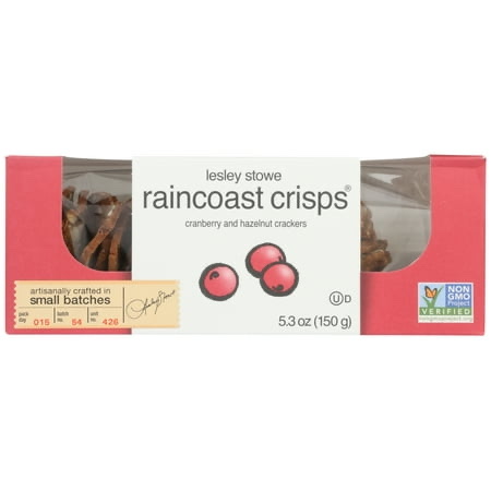 Lesley Stowe Raincoast Crisps Cranberry Hazelnut Crackers product image