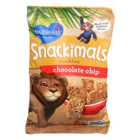 Barbara's Snackimals Chocolate Chip Cookies product image