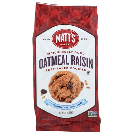 Matt's Cookies Oatmeal Raisin Soft Baked Cookies product image