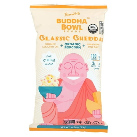 Lesser Evil Classic Cheddah Popcorn 0.88 Oz. product image