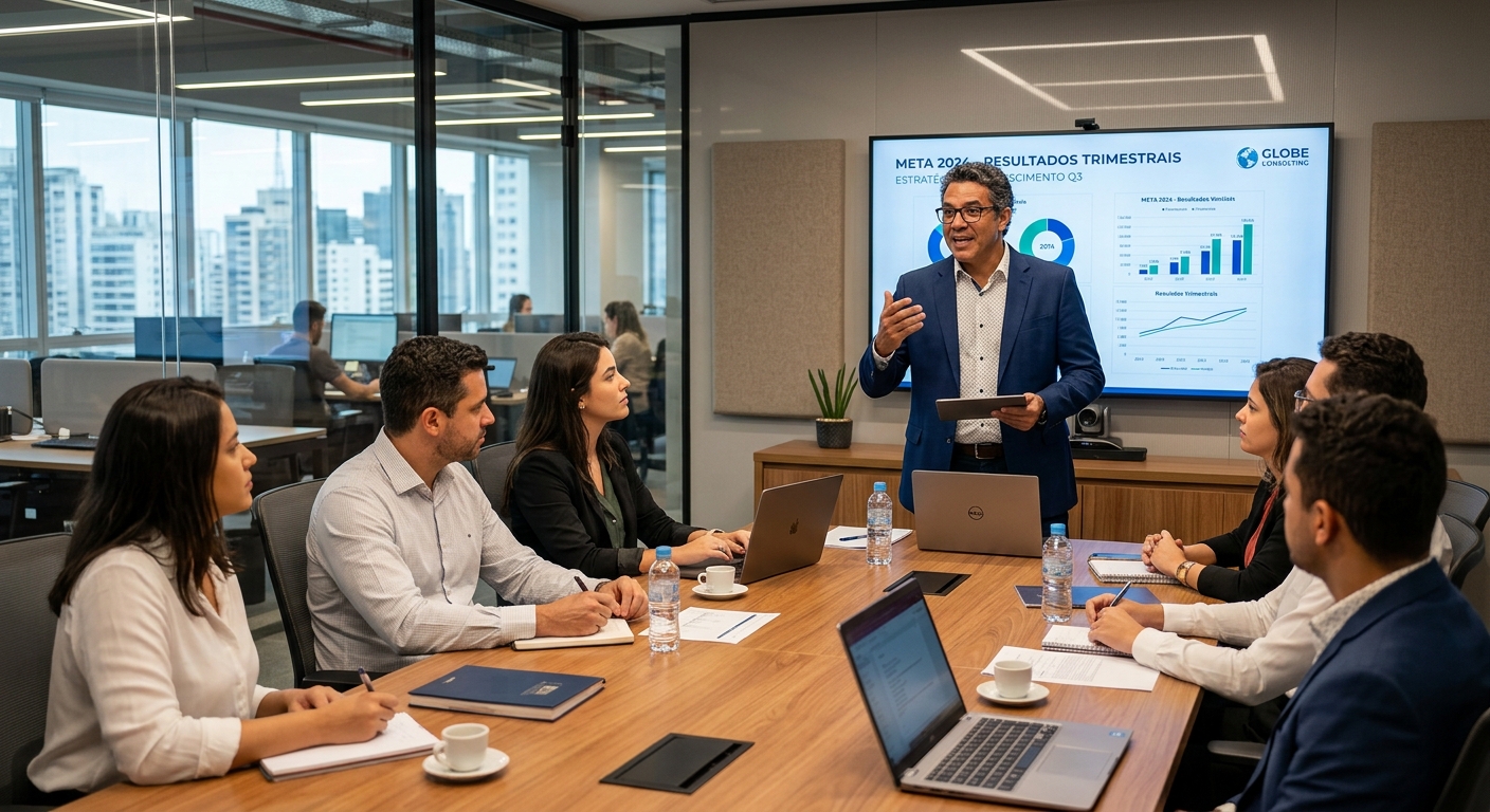 Treinamento de IA para gestores com apresentação de gráficos e relatórios em tempo real.