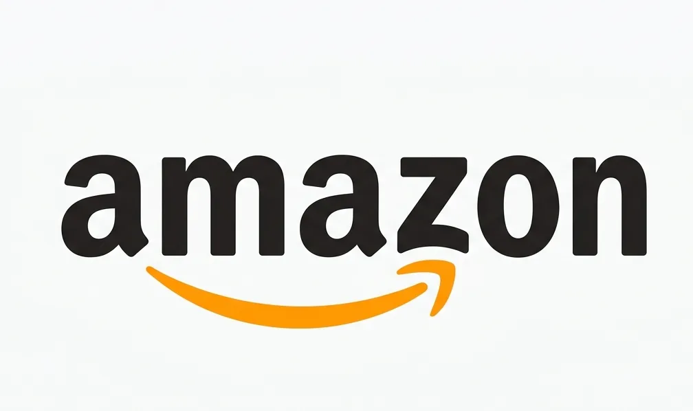 Logotipo da Amazon destacando a expansão da empresa no mercado de dispositivos wearables.