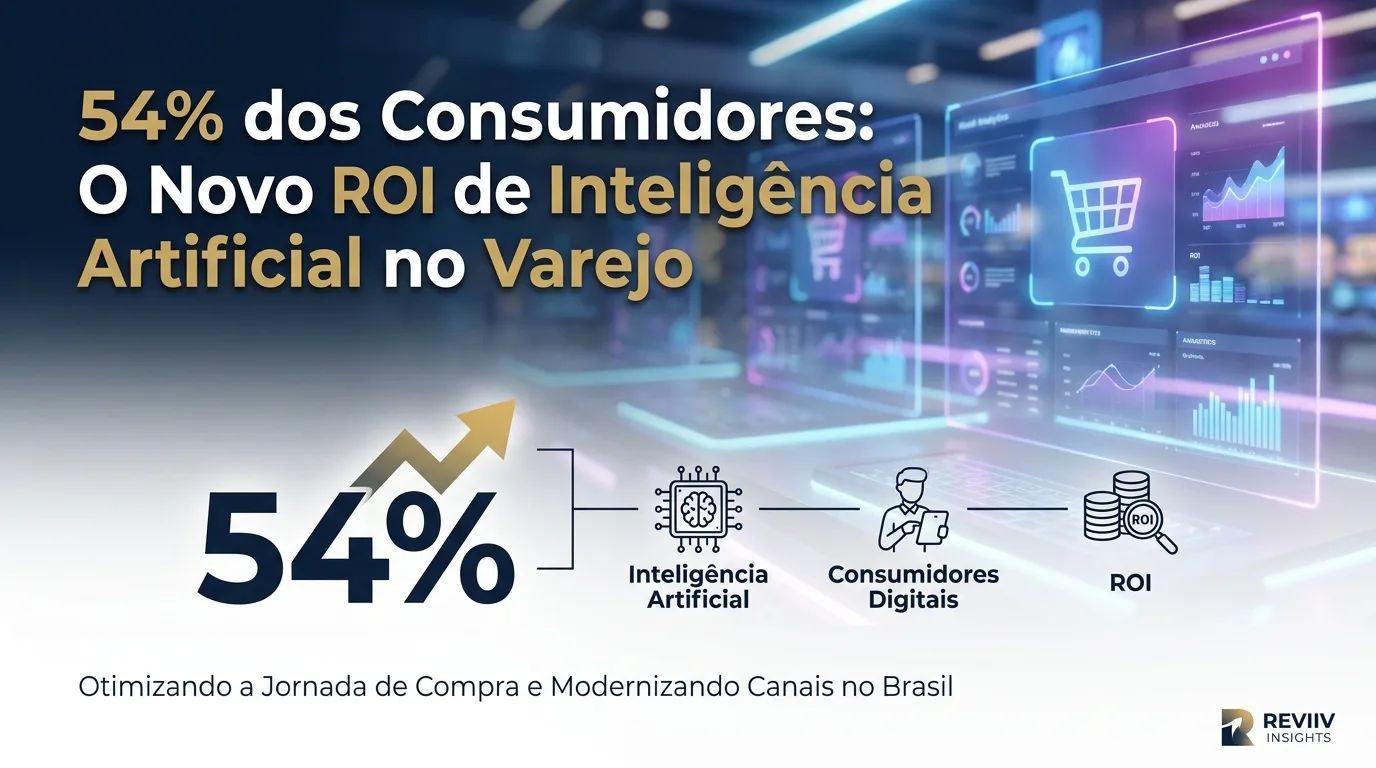 54% dos Consumidores: O Novo ROI de Inteligência Artificial no Varejo