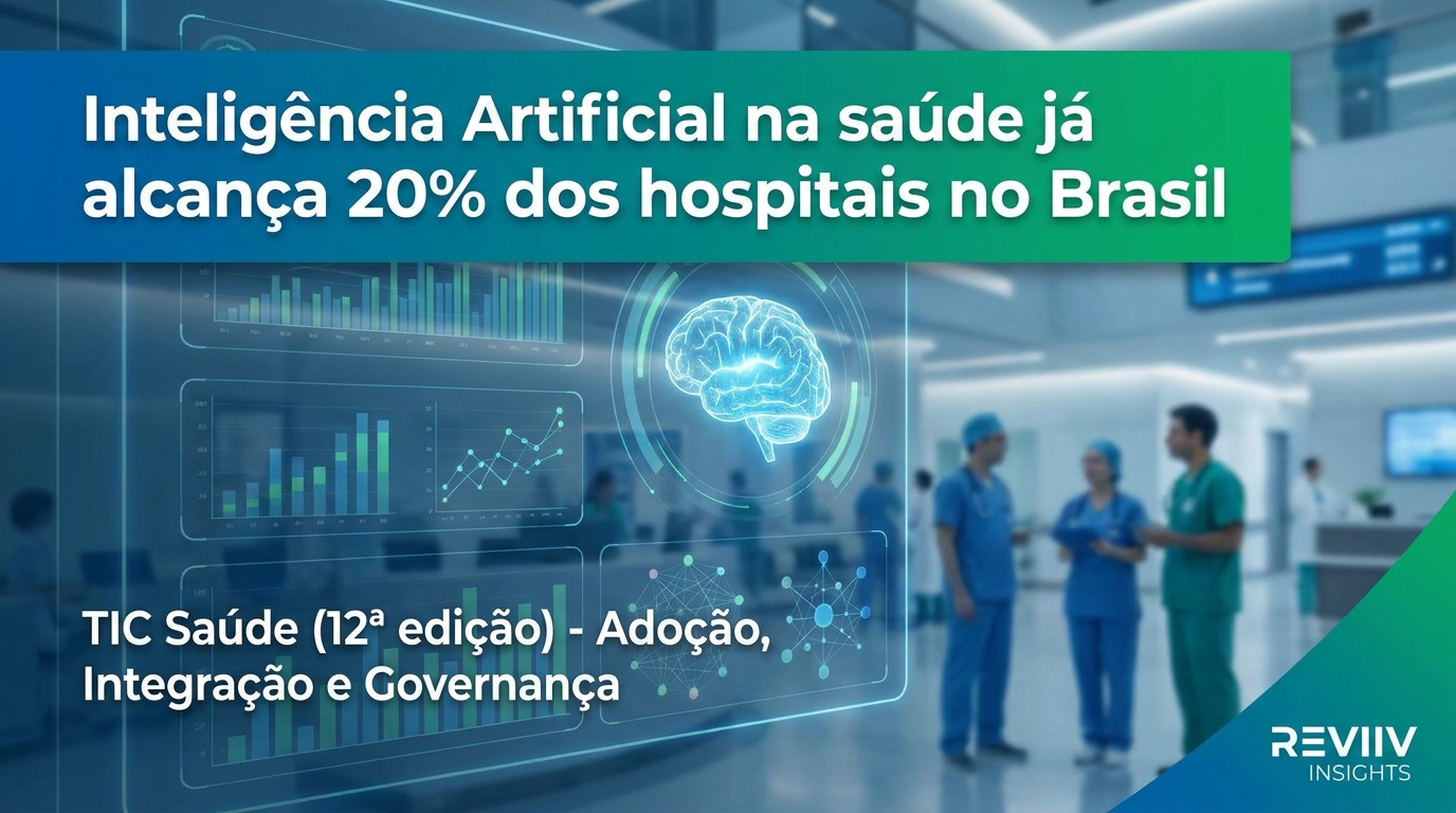 Inteligência Artificial na saúde já alcança 20% dos hospitais no Brasil