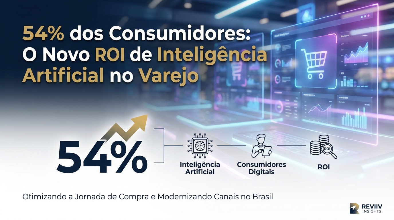 54% dos Consumidores: O Novo ROI de Inteligência Artificial no Varejo