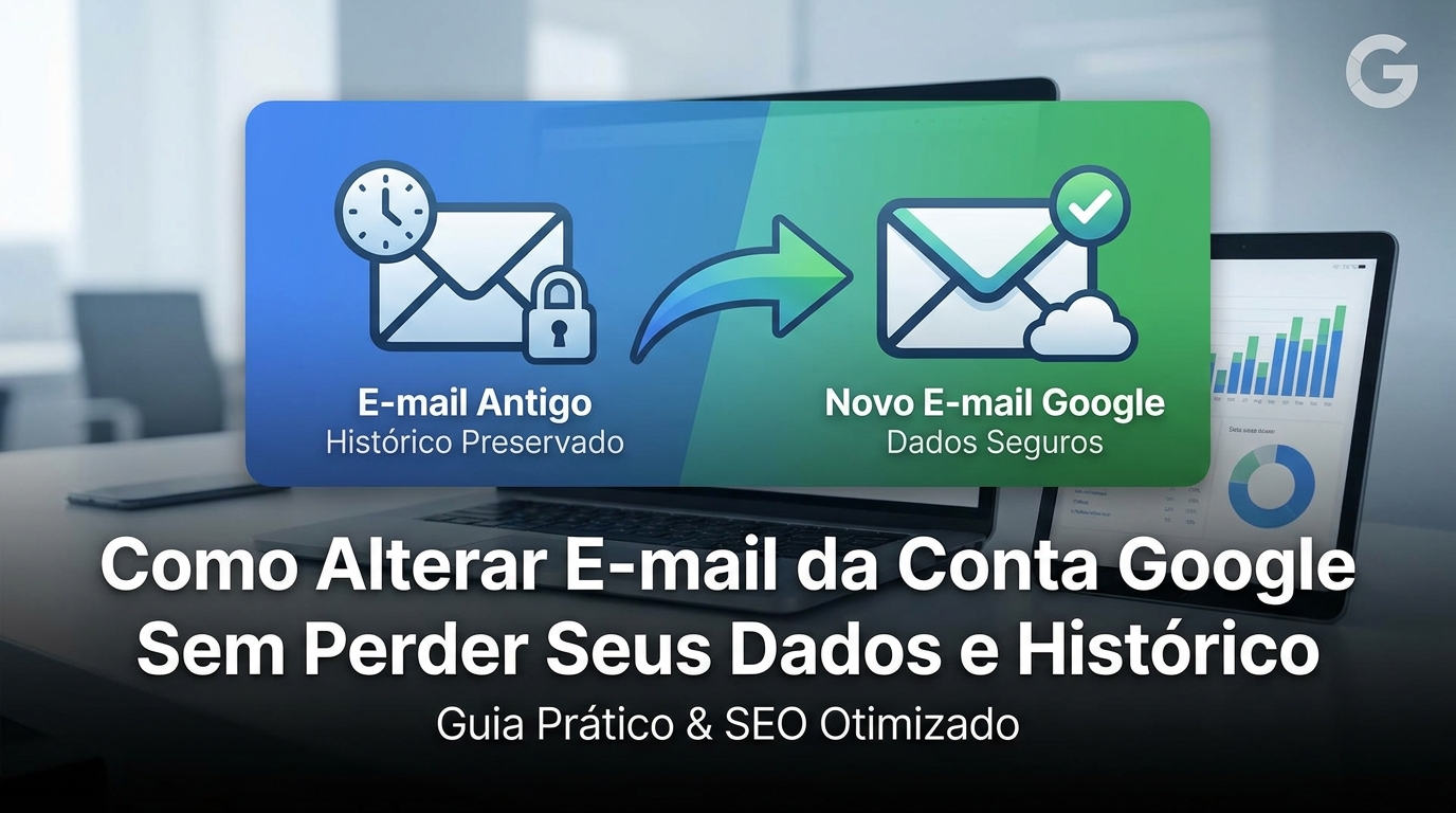 Como Alterar E-mail da Conta Google Sem Perder Seus Dados e Histórico